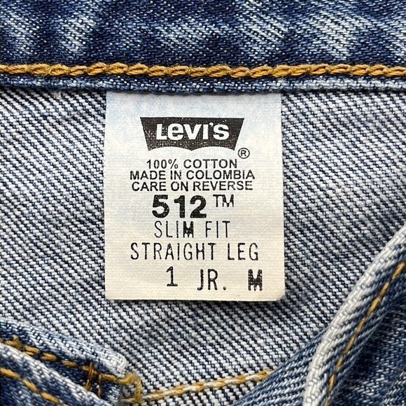 Levi’s 512 Vintage Slim Fit Straight Leg Size 1 Jr. M - Picture 8 of 16